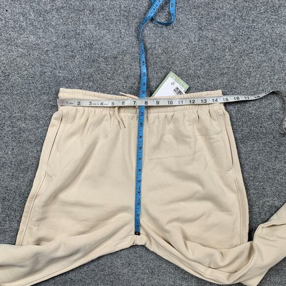 H&M Divided Joggers Womens S Small Ivory Fleece Lined High Waist Sweatpant - Picture 3 of 10